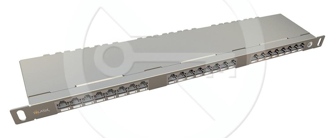 SX24HD-6-STP-SL - Solarix 24 x RJ45 CAT6 STP