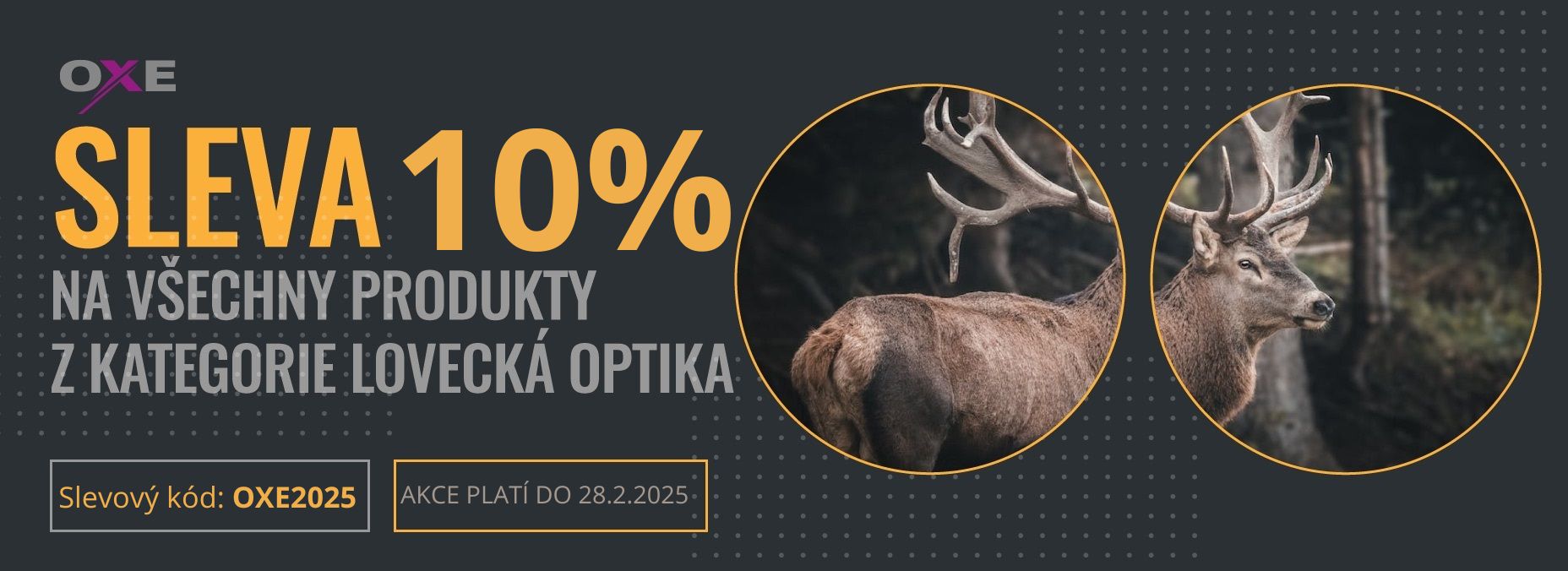 Sleva 10 % na loveckou optiku